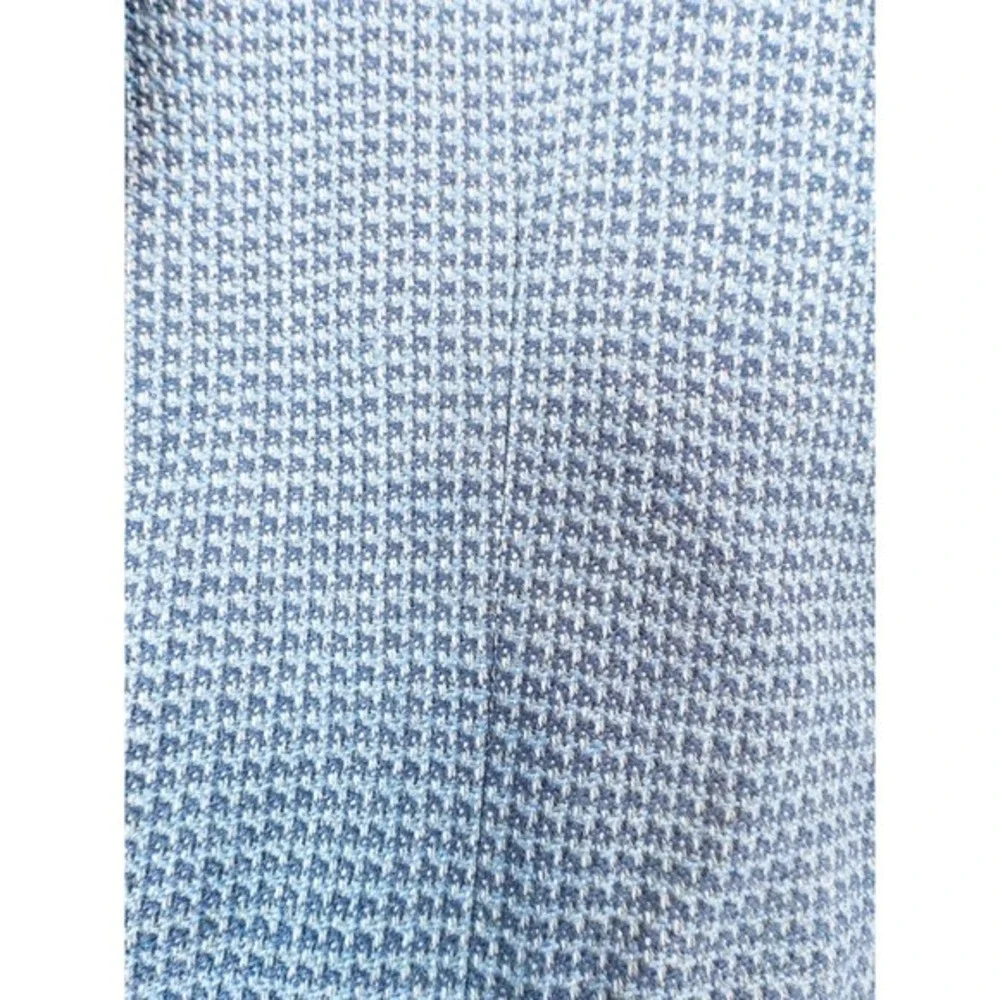 JOSEPH ABBOUD Men's Blue Blazer Jacket Two Tone‎ Woven Houndstooth Wool 40R